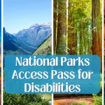 photo collage of national parks to promote access pass for individuals with disabilities like Prader-Willi syndrome